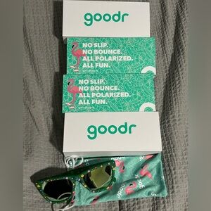 (4) NEW goodr MENS/WOMENS/CHILD Sunglasses with Christmas tree style rims